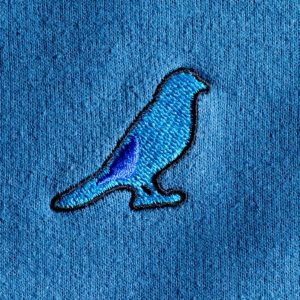 Blue Bird Embroidered Crewneck